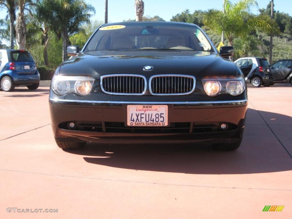 2002 7 Series 745Li Sedan - Jet Black / Beige III photo #2