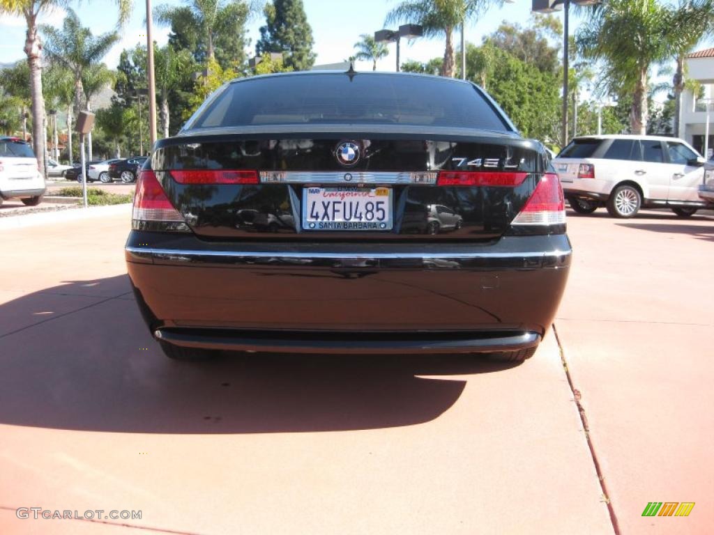 2002 7 Series 745Li Sedan - Jet Black / Beige III photo #5