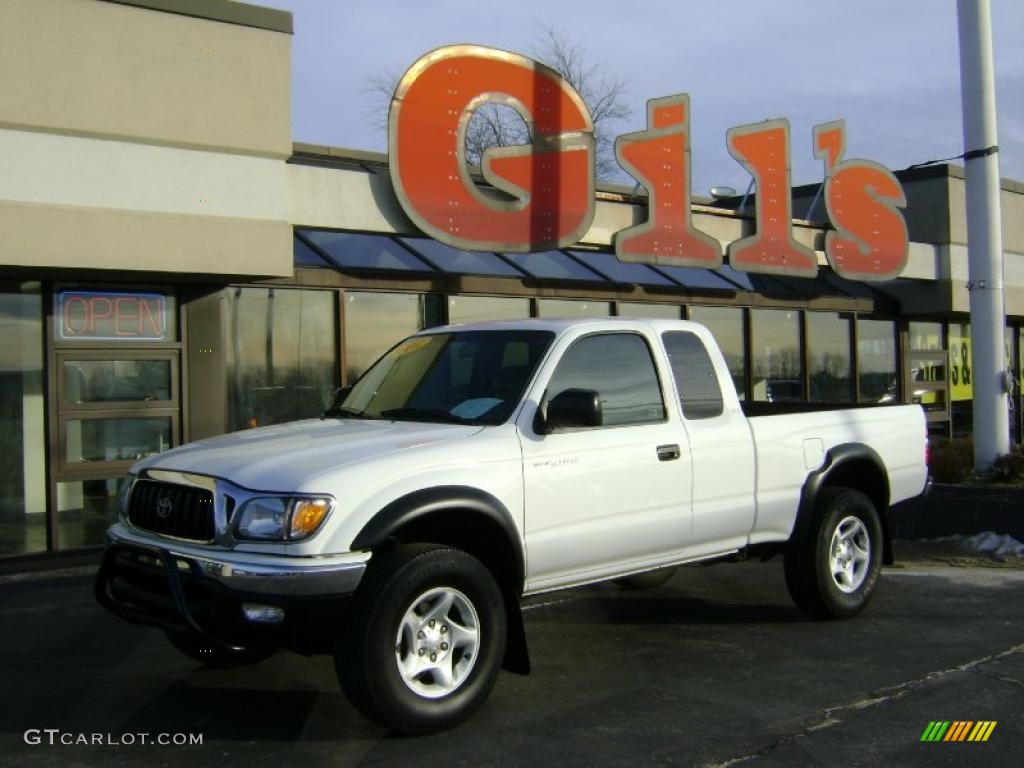 2004 Tacoma PreRunner Xtracab - Super White / Charcoal photo #1