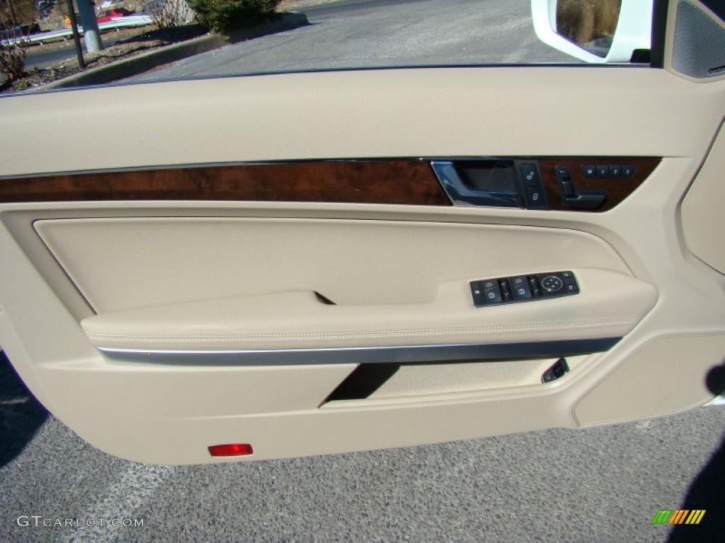 2010 E 350 Coupe - Arctic White / Almond Beige photo #7