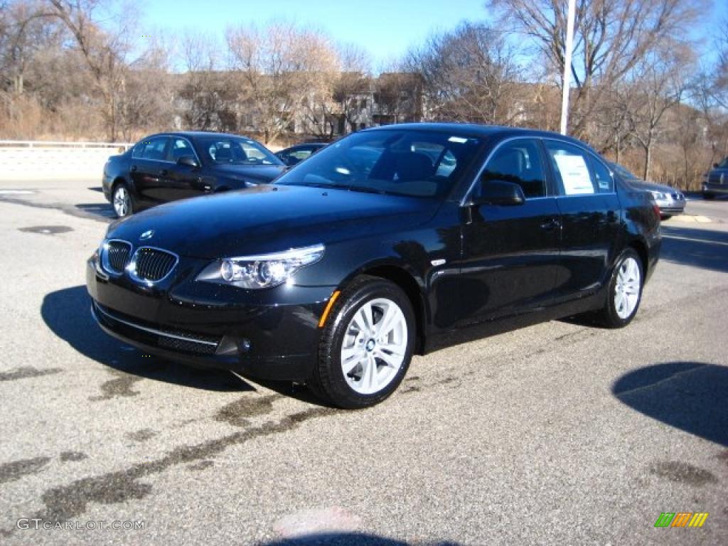 2010 5 Series 528i xDrive Sedan - Black Sapphire Metallic / Black Dakota Leather photo #1