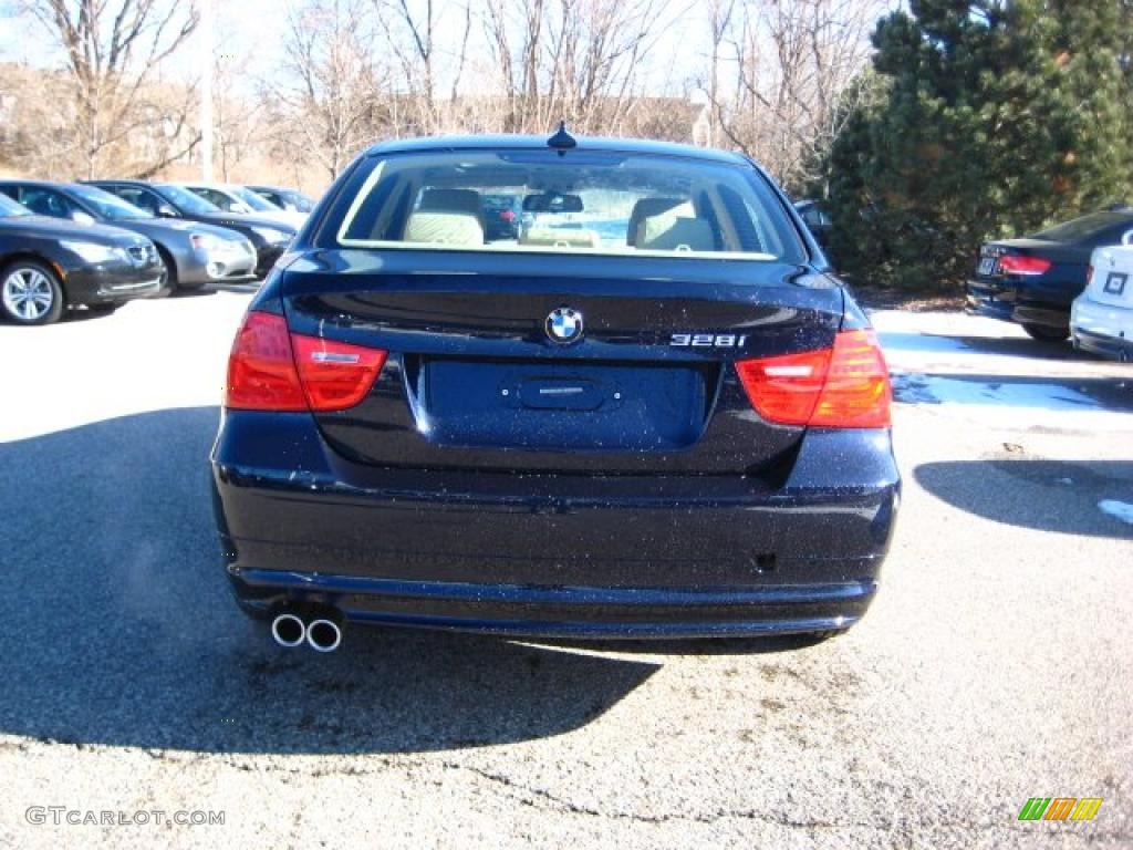 2010 3 Series 328i xDrive Sedan - Monaco Blue Metallic / Beige Dakota Leather photo #3