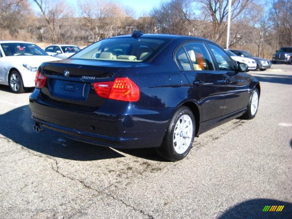 2010 3 Series 328i xDrive Sedan - Monaco Blue Metallic / Beige Dakota Leather photo #4