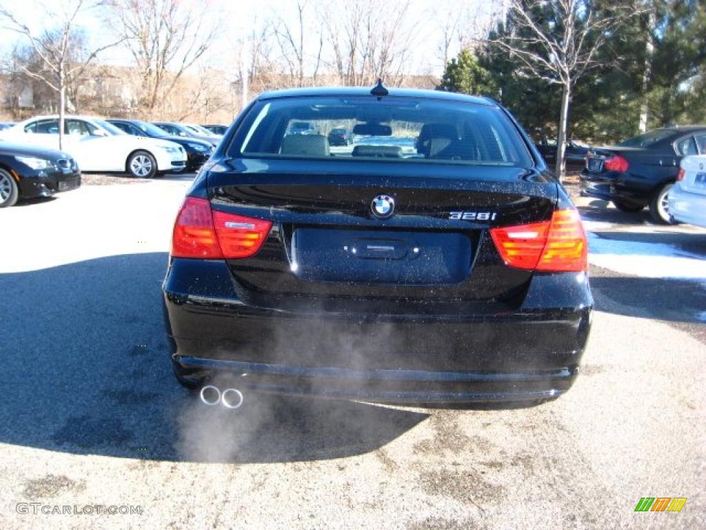 2010 3 Series 328i xDrive Sedan - Jet Black / Black Dakota Leather photo #3