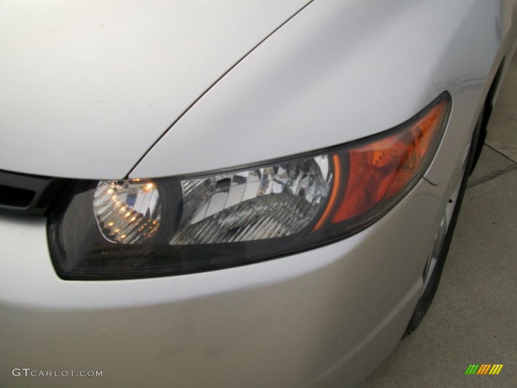 2007 Civic EX Coupe - Alabaster Silver Metallic / Gray photo #10