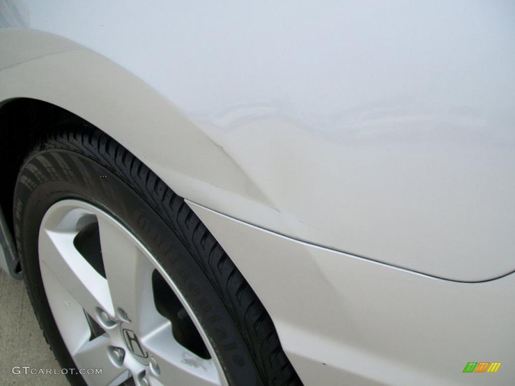 2007 Civic EX Coupe - Alabaster Silver Metallic / Gray photo #21
