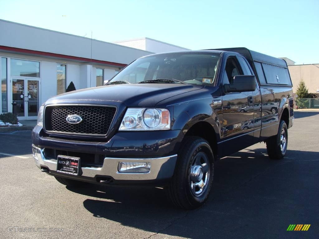 2004 F150 XLT Regular Cab 4x4 - True Blue Metallic / Dark Flint photo #1