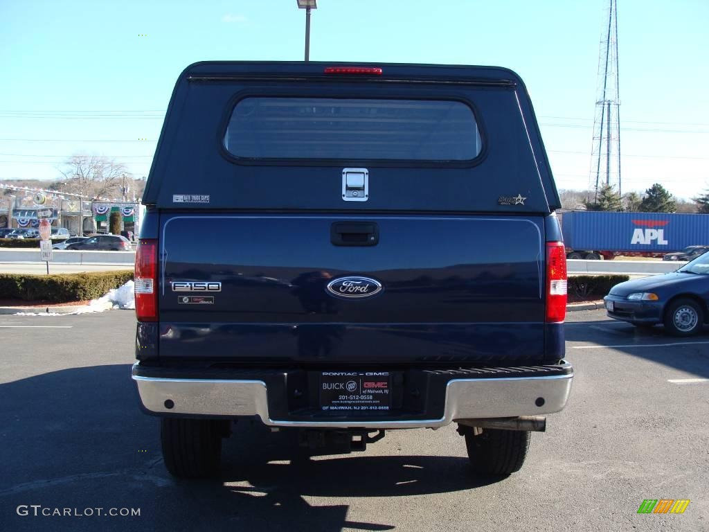 2004 F150 XLT Regular Cab 4x4 - True Blue Metallic / Dark Flint photo #6