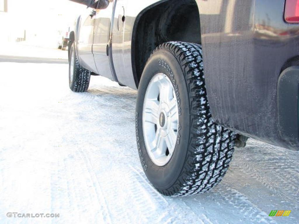 2008 Silverado 1500 LT Extended Cab 4x4 - Black / Ebony photo #7