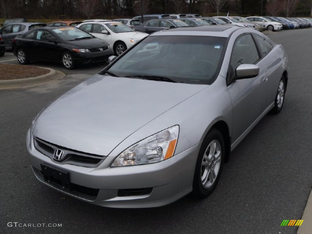 2006 Accord EX-L Coupe - Alabaster Silver Metallic / Gray photo #1