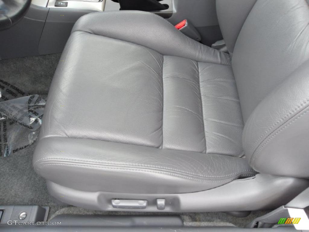 2006 Accord EX-L Coupe - Alabaster Silver Metallic / Gray photo #8