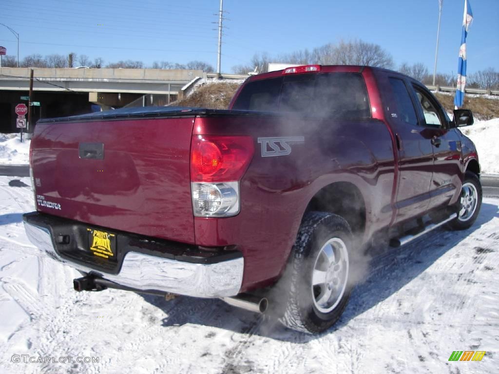 2007 Tundra SR5 Double Cab - Salsa Red Pearl / Beige photo #5