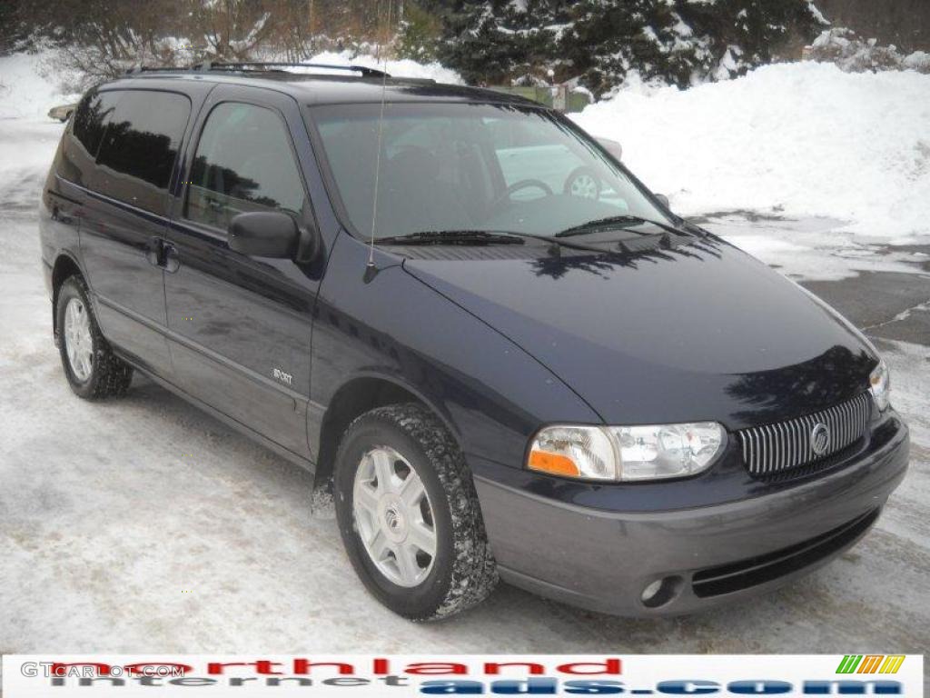 2002 Villager Sport - True Blue Metallic / Portland Gray photo #15