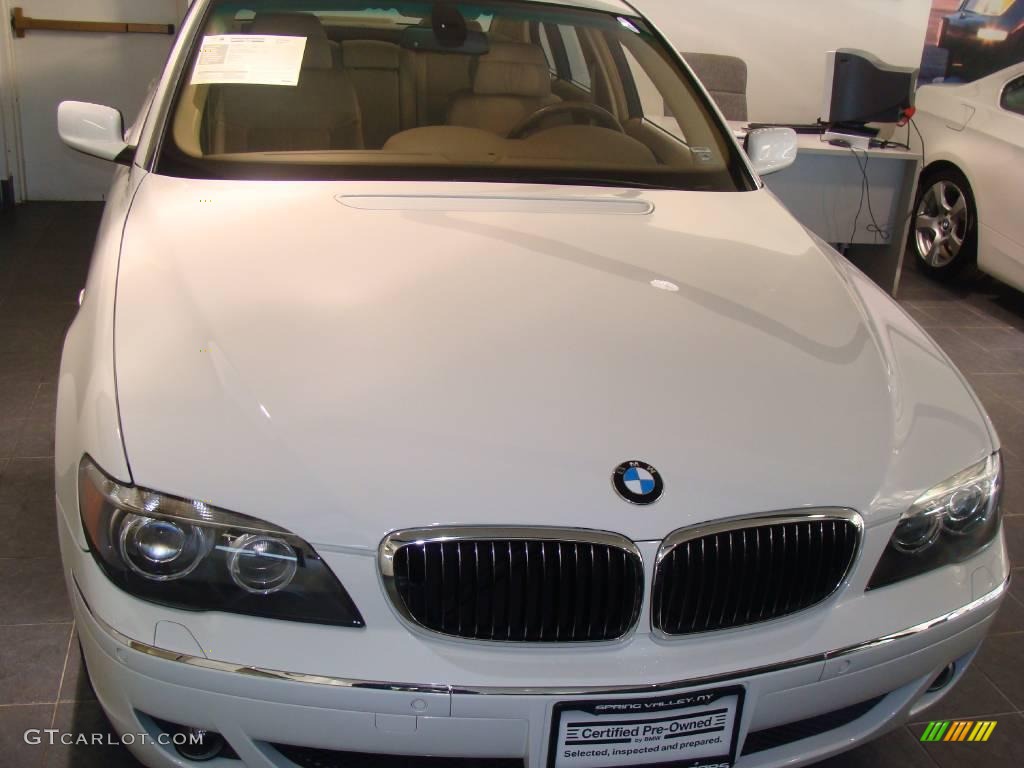 2007 7 Series 750Li Sedan - Alpine White / Beige photo #3