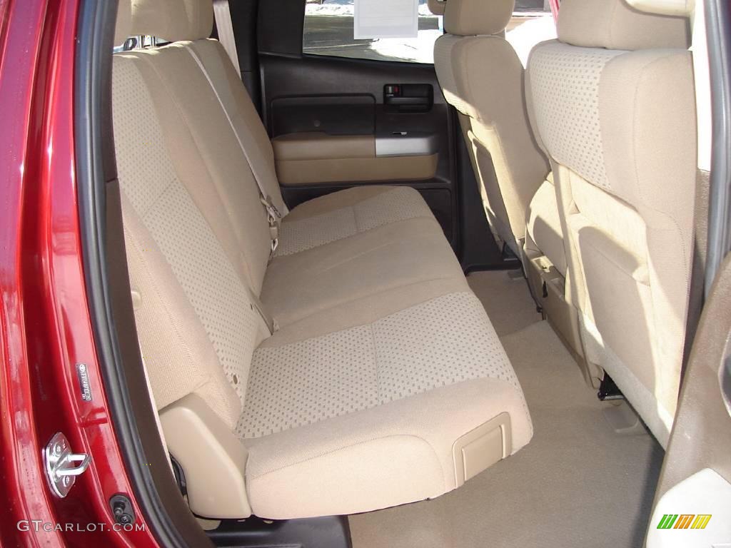 2007 Tundra SR5 Double Cab - Salsa Red Pearl / Beige photo #17