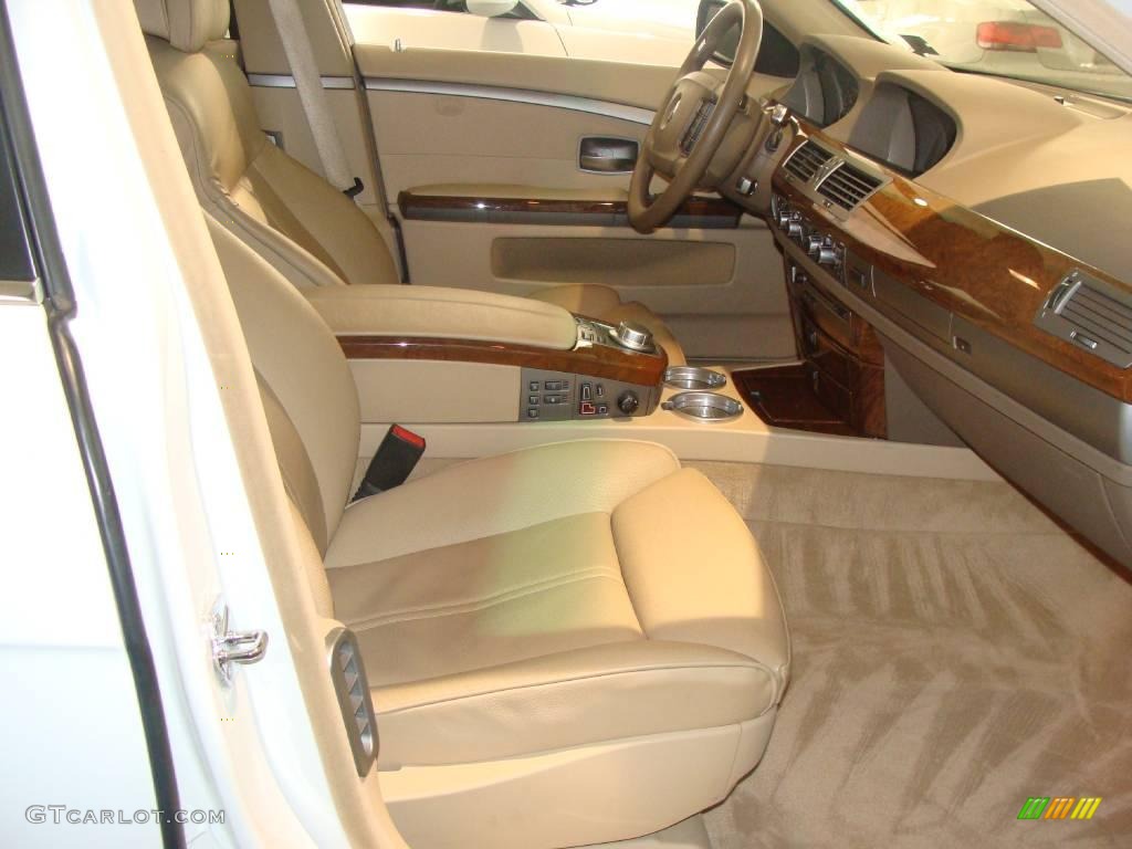 2007 7 Series 750Li Sedan - Alpine White / Beige photo #7