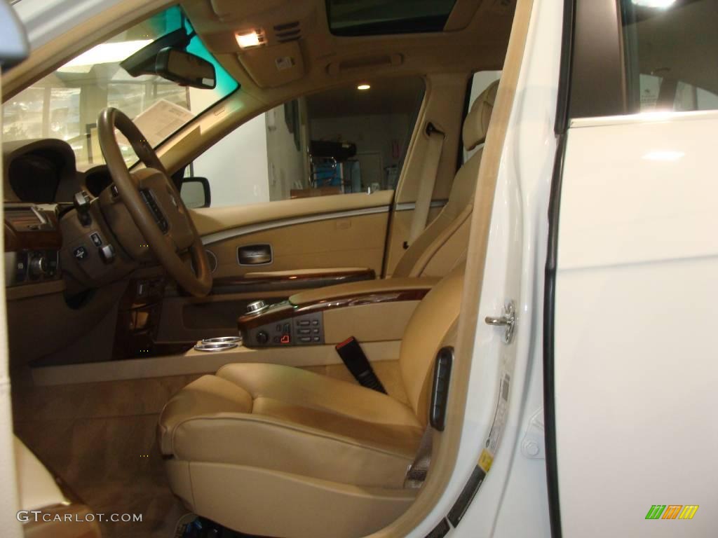 2007 7 Series 750Li Sedan - Alpine White / Beige photo #9