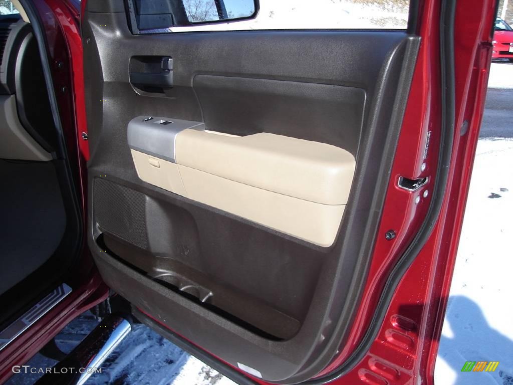2007 Tundra SR5 Double Cab - Salsa Red Pearl / Beige photo #20