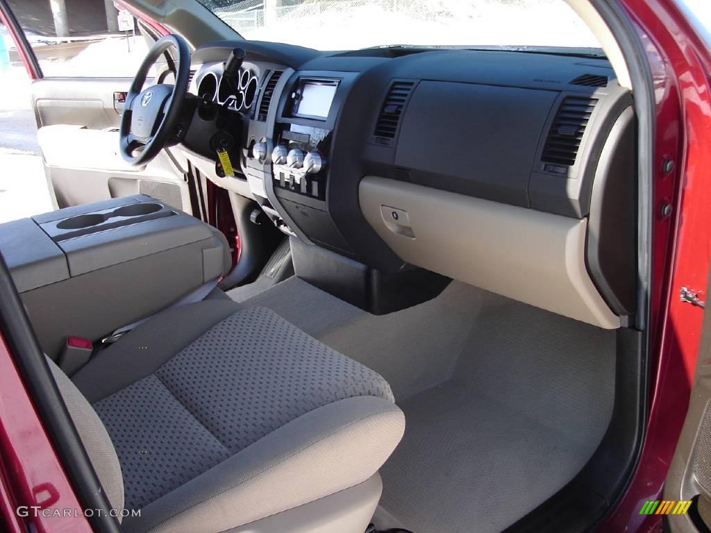 2007 Tundra SR5 Double Cab - Salsa Red Pearl / Beige photo #21