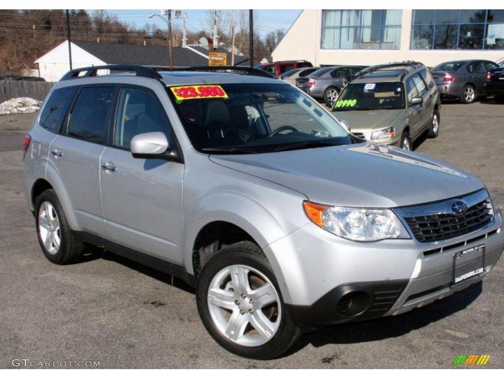 2009 Forester 2.5 X Premium - Spark Silver Metallic / Black photo #3