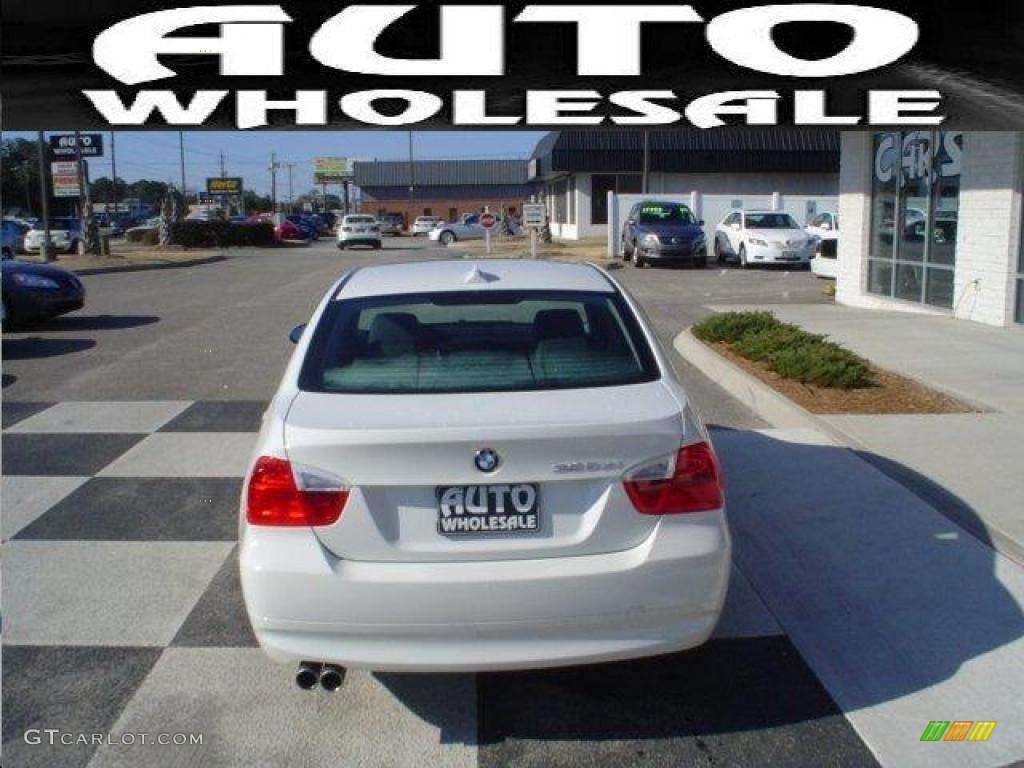 2008 3 Series 328xi Sedan - Alpine White / Black photo #3