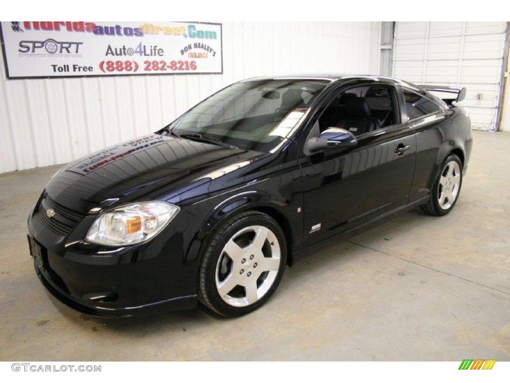 2007 Cobalt SS Supercharged Coupe - Black / Ebony photo #4