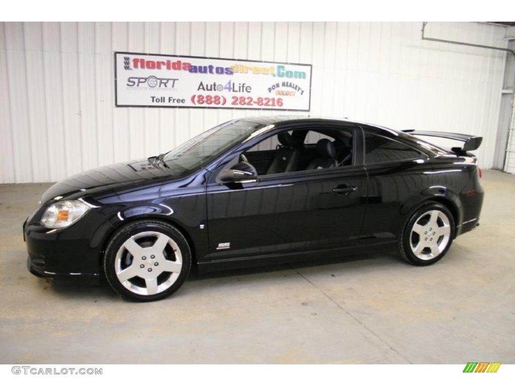2007 Cobalt SS Supercharged Coupe - Black / Ebony photo #8