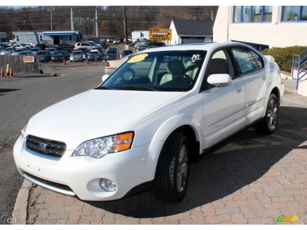 2007 Outback 3.0R L.L.Bean Edition Sedan - Satin White Pearl / Taupe Leather photo #1