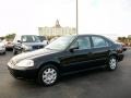 1999 Flamenco Black Pearl Honda Civic LX Sedan  photo #1