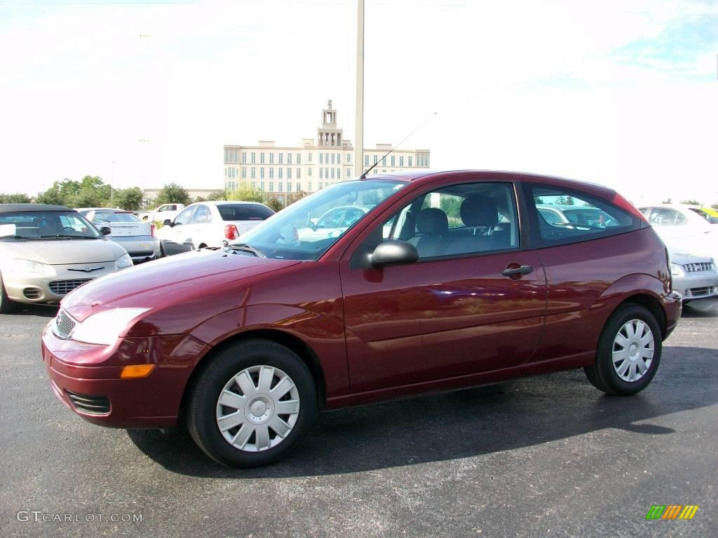 2007 Focus ZX3 S Coupe - Dark Toreador Red Metallic / Charcoal photo #1