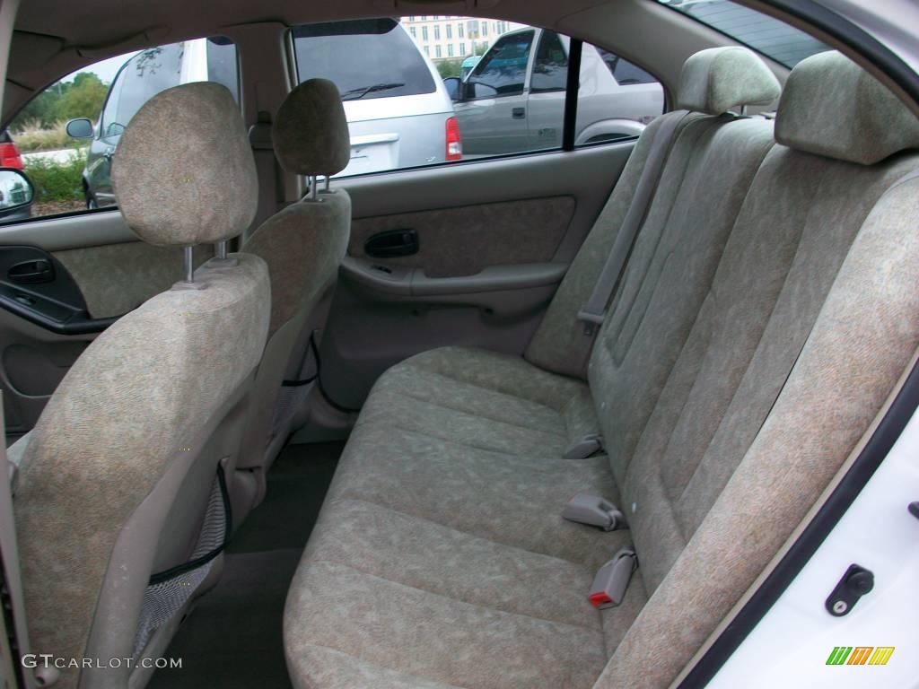 2001 Elantra GLS - Noble White / Beige photo #7