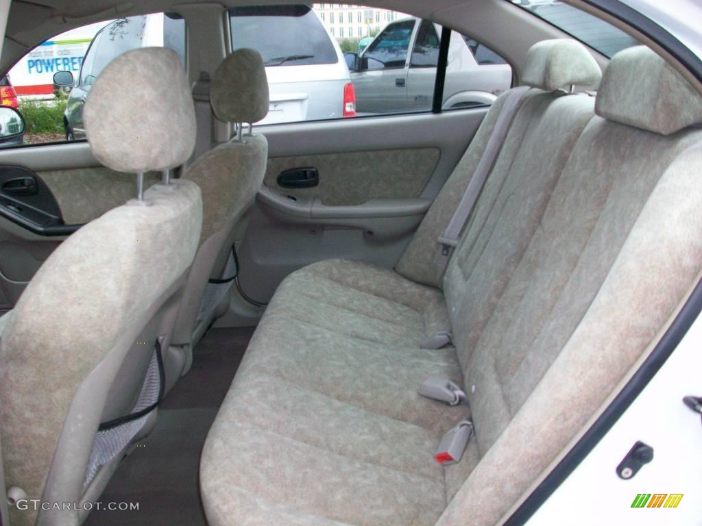 2001 Elantra GLS - Noble White / Beige photo #8