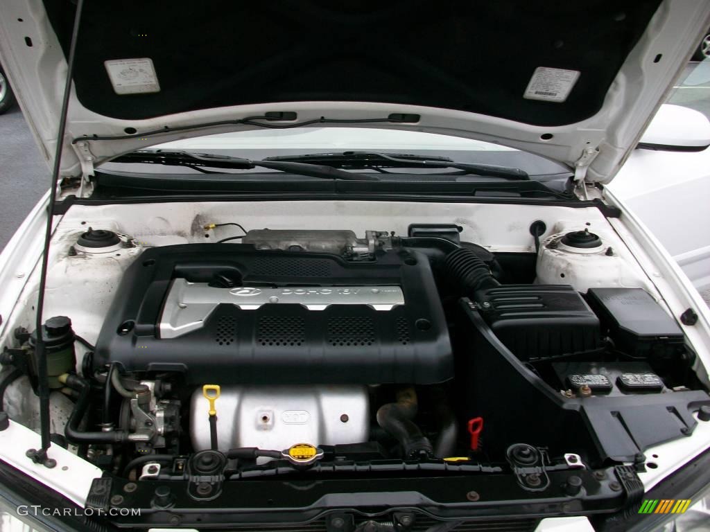 2001 Elantra GLS - Noble White / Beige photo #12