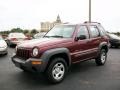 2002 Dark Garnet Red Pearlcoat Jeep Liberty Sport 4x4  photo #1