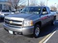 2008 Graystone Metallic Chevrolet Silverado 1500 Work Truck Extended Cab  photo #1