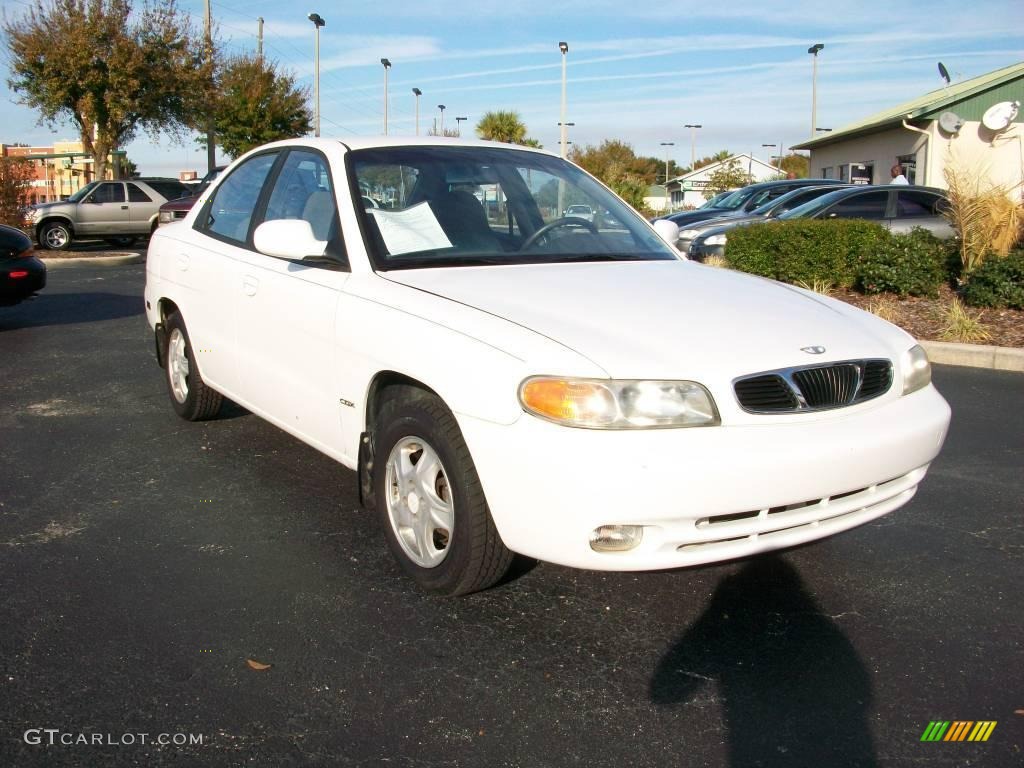 1999 Nubira CDX Sedan - Galaxy White / Gray photo #4