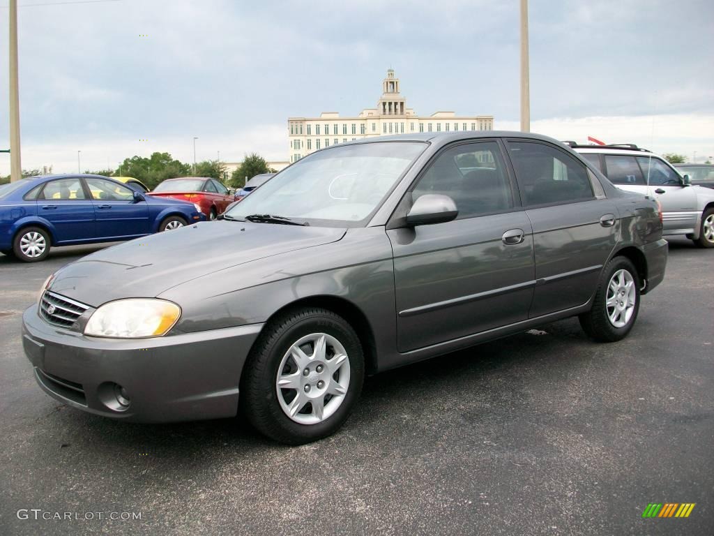 2003 Spectra Sedan - Pewter Grey / Grey photo #1