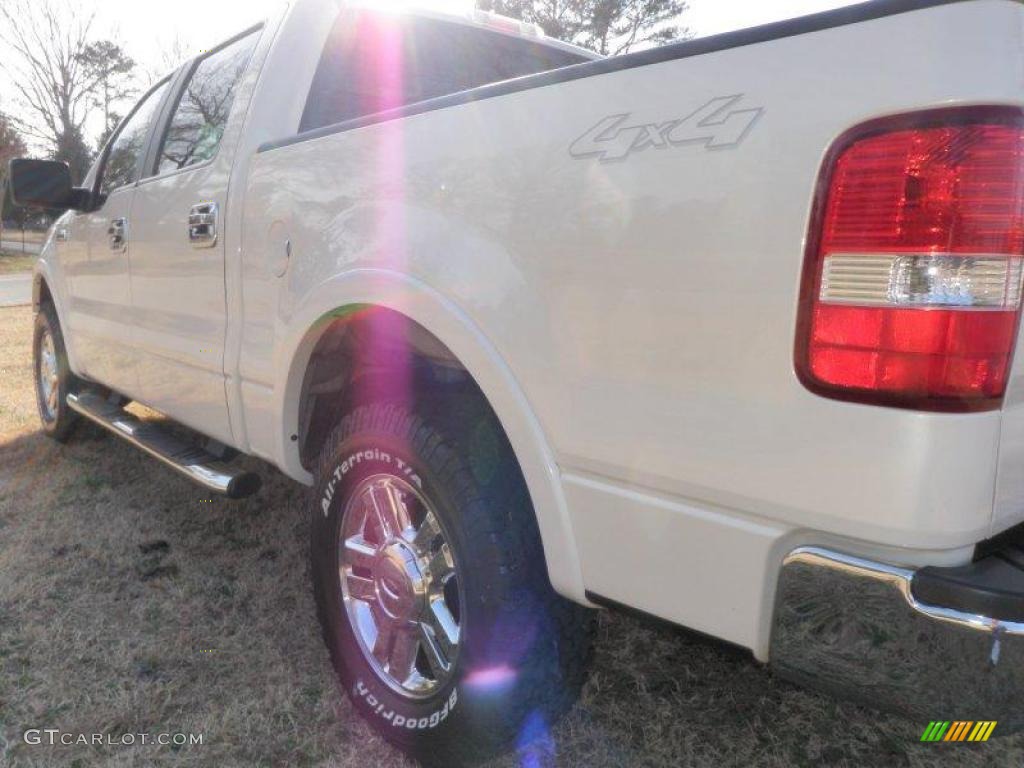 2007 F150 XLT SuperCrew 4x4 - White Sand Tri-Coat / Tan photo #19