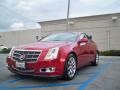 2009 Crystal Red Cadillac CTS Sedan  photo #3