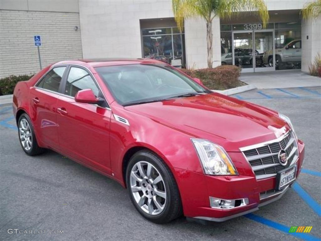 2009 CTS Sedan - Crystal Red / Ebony photo #11