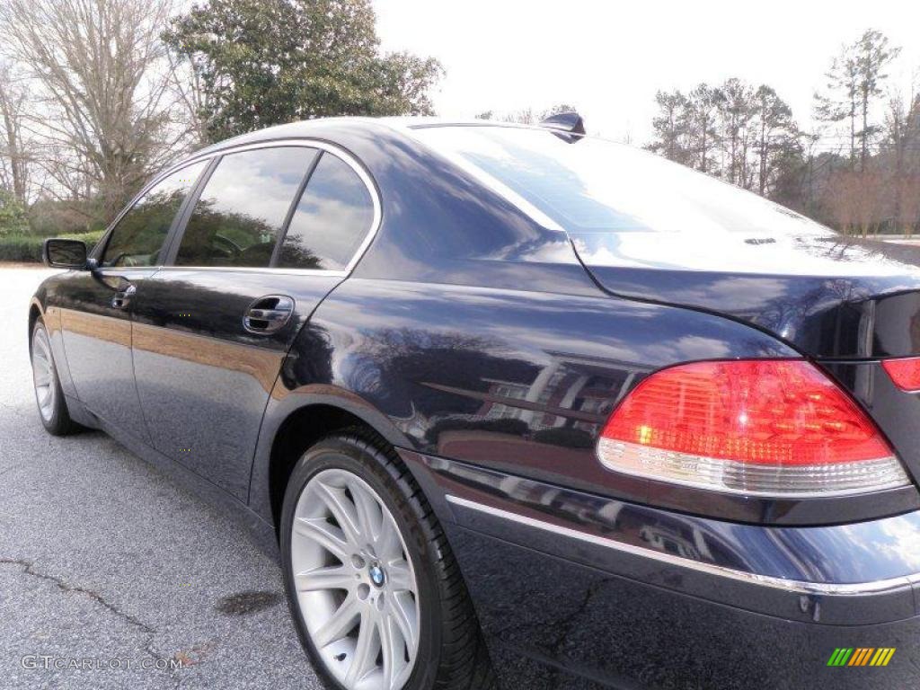 2003 7 Series 745Li Sedan - Orient Blue Metallic / Dark Beige/Beige III photo #22
