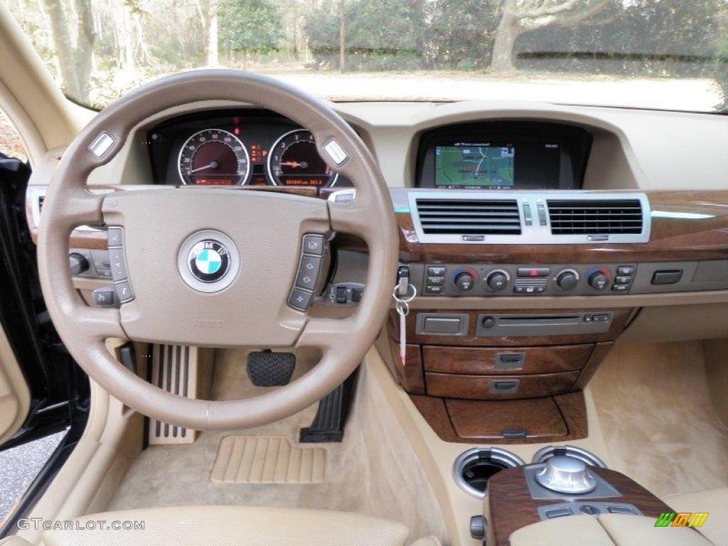 2003 7 Series 745Li Sedan - Orient Blue Metallic / Dark Beige/Beige III photo #32