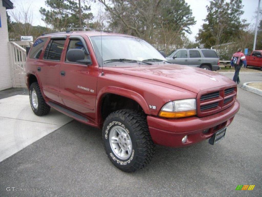 2000 Durango SLT 4x4 - Chili Pepper Red Pearl / Camel photo #8