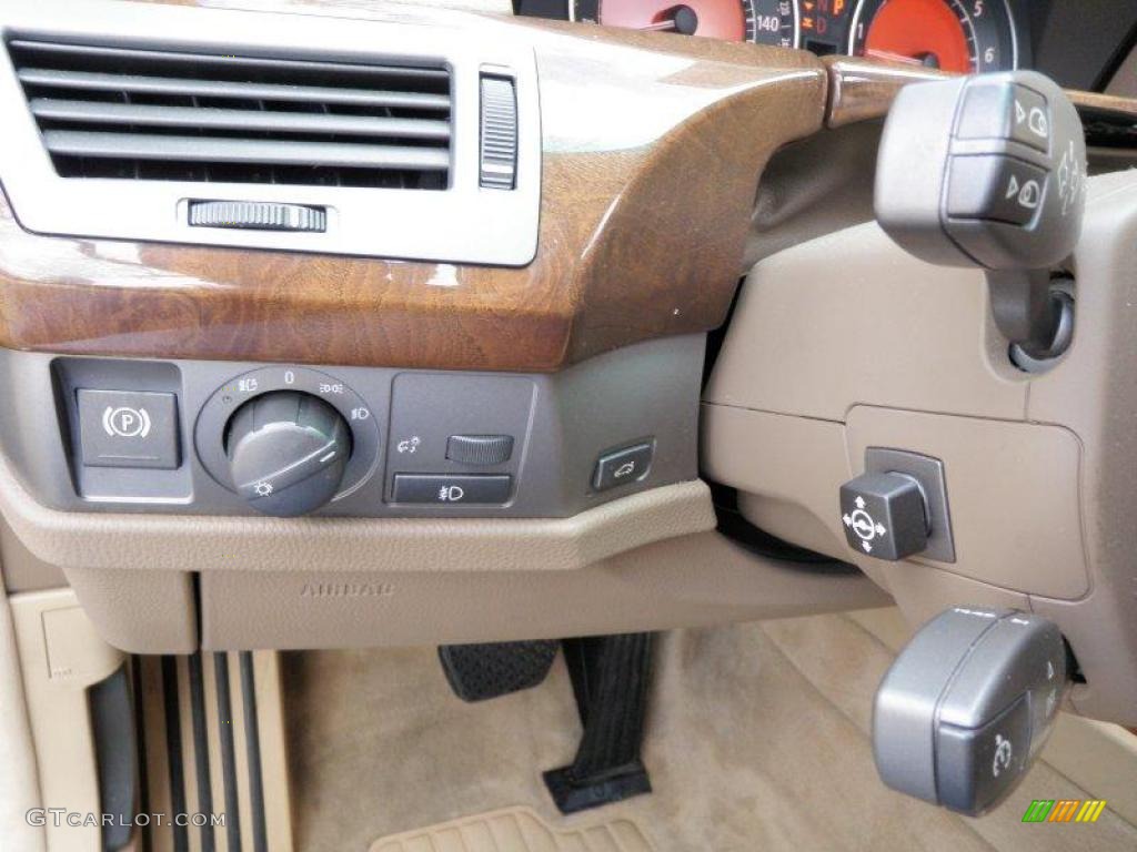 2003 7 Series 745Li Sedan - Orient Blue Metallic / Dark Beige/Beige III photo #44