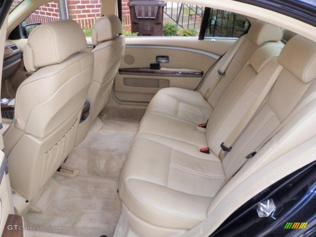 2003 7 Series 745Li Sedan - Orient Blue Metallic / Dark Beige/Beige III photo #45