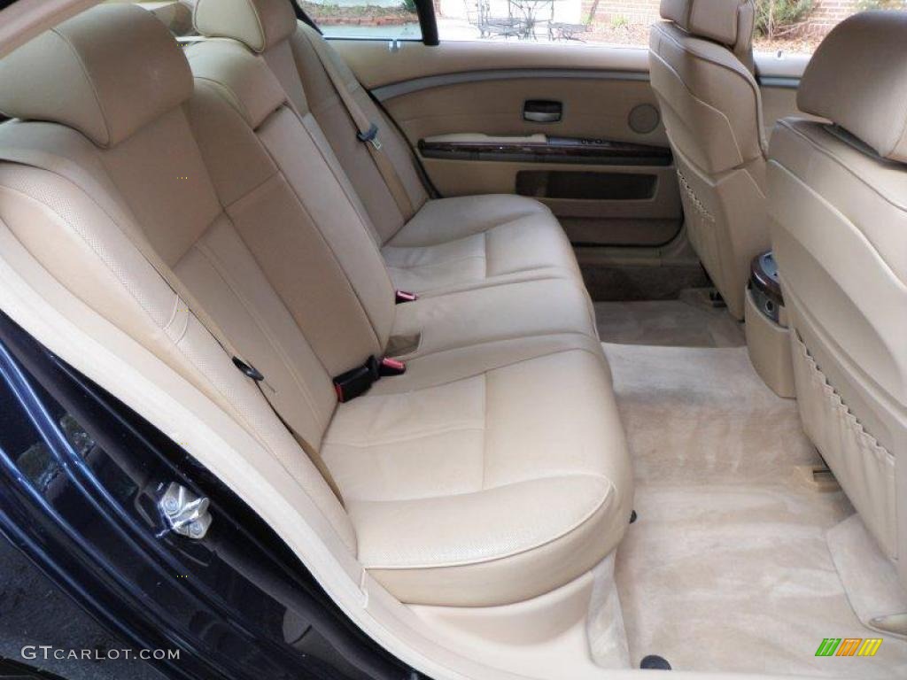 2003 7 Series 745Li Sedan - Orient Blue Metallic / Dark Beige/Beige III photo #49