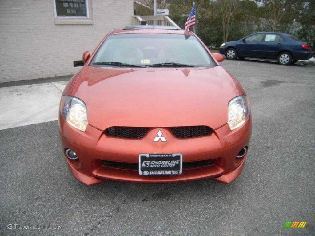 2006 Eclipse GT Coupe - Sunset Orange Pearlescent / Terra Cotta photo #1