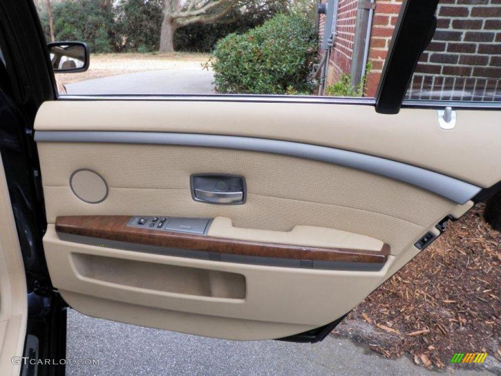 2003 7 Series 745Li Sedan - Orient Blue Metallic / Dark Beige/Beige III photo #50