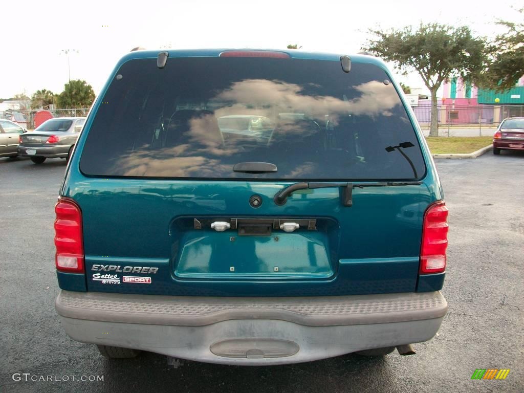 2001 Explorer Sport - Tropic Green Metallic / Dark Graphite photo #4