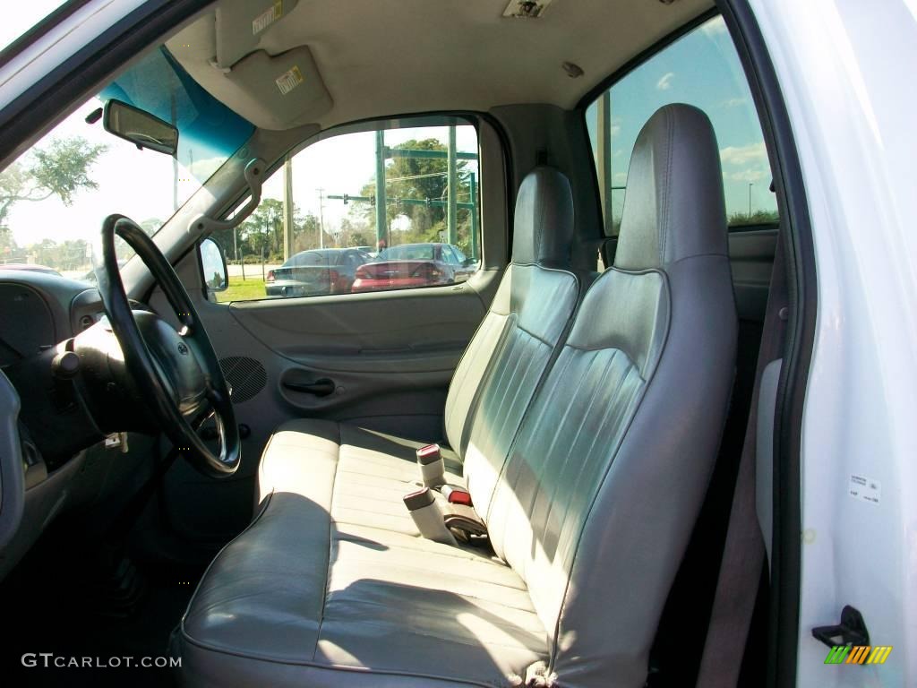 1998 F150 XL Regular Cab - Oxford White / Medium Graphite photo #5